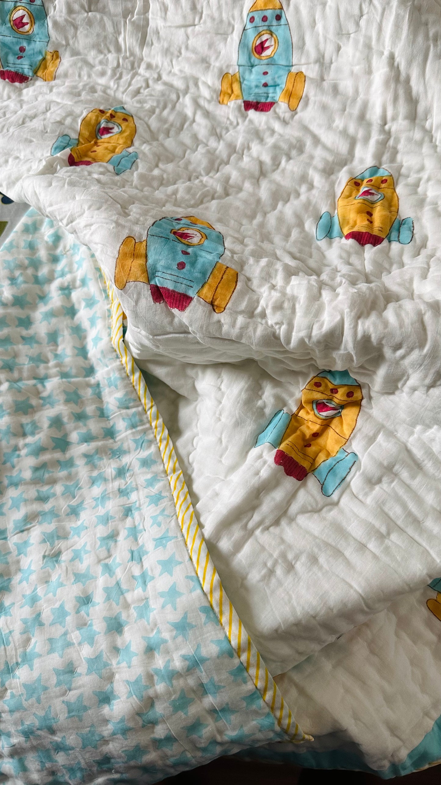 Rocket Dreams Baby Quilt