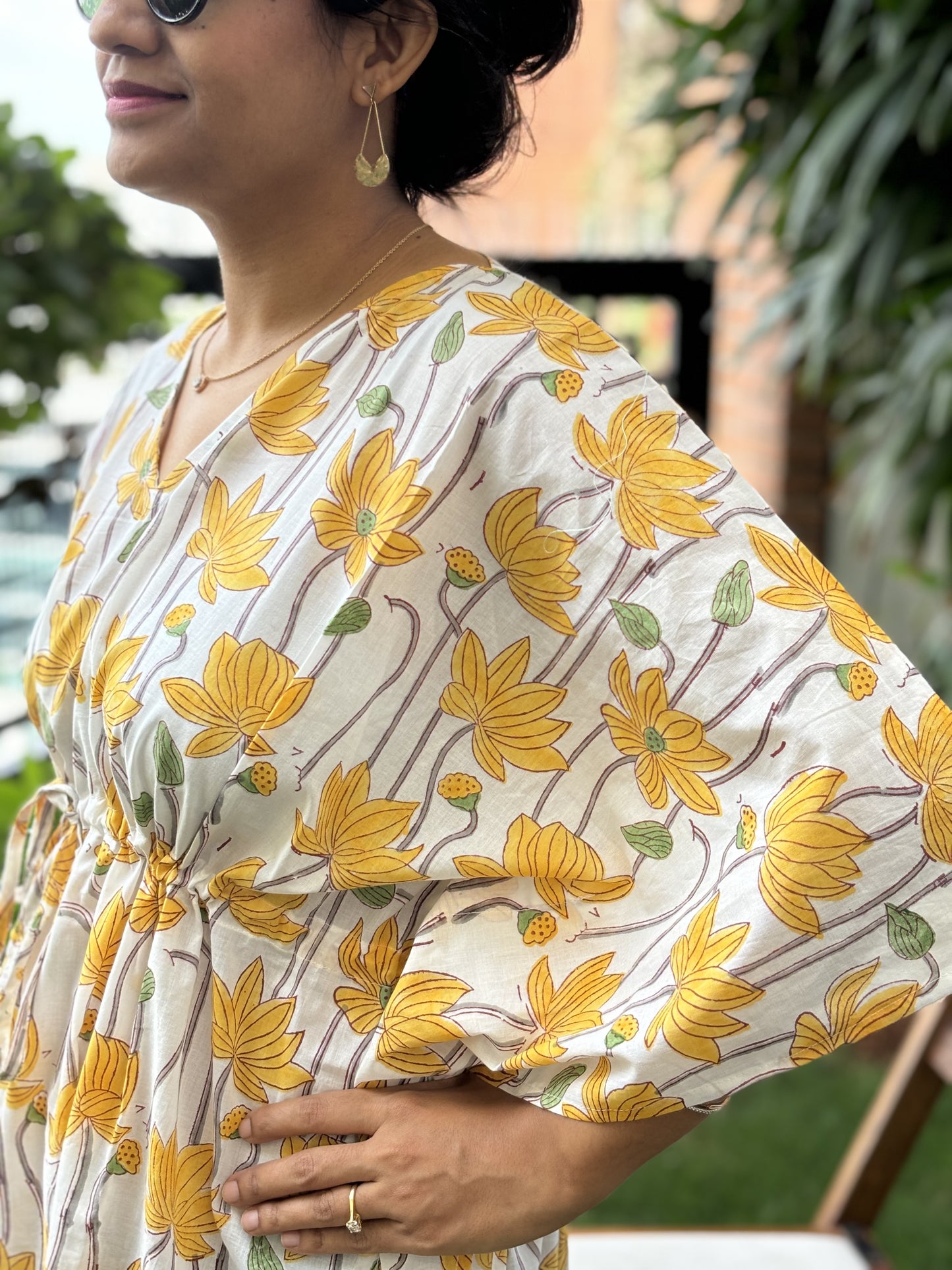 Sunny Breeze Yellow Kaftan
