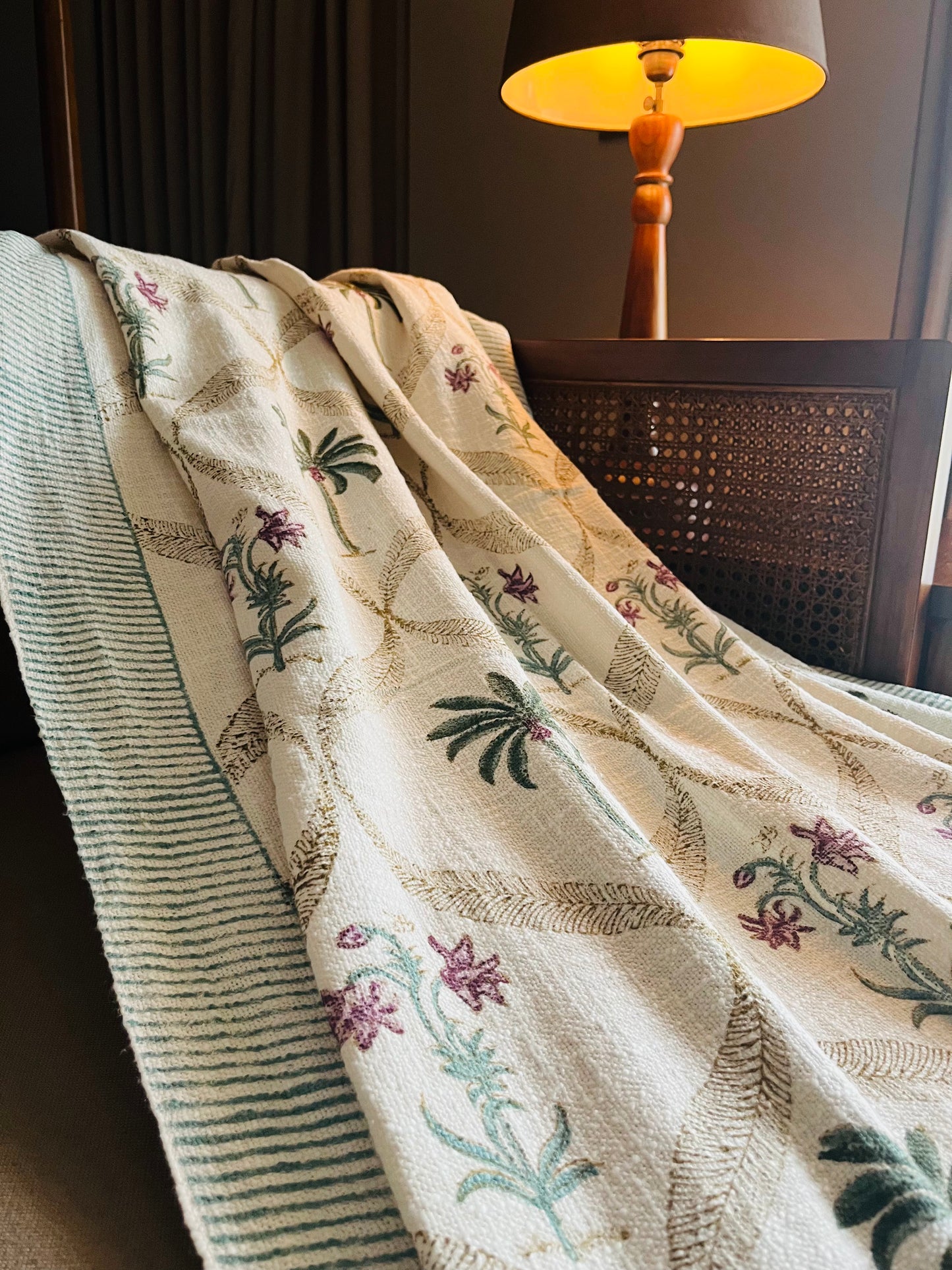 Palm Jaal Sofa Throw