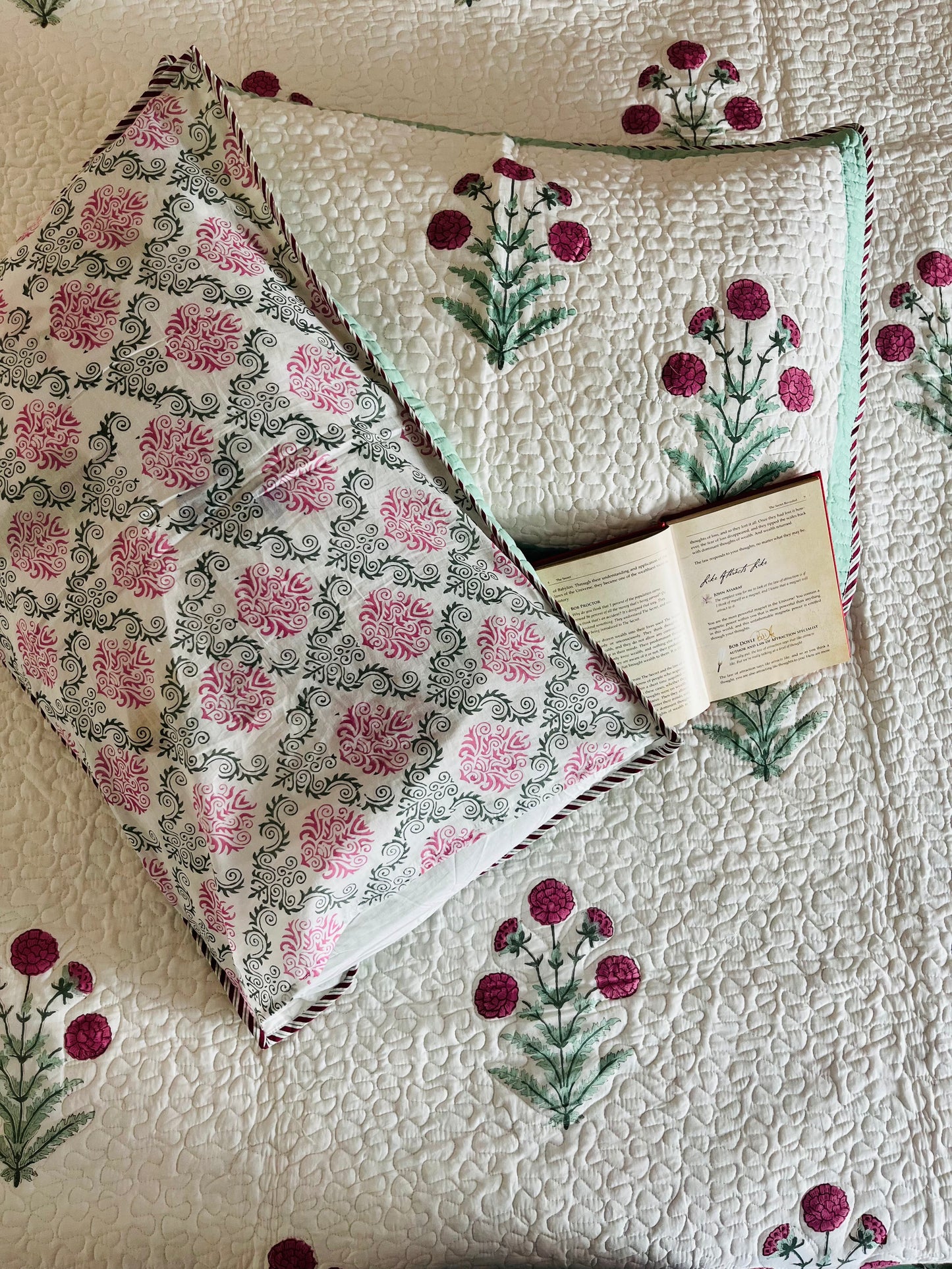 Bagh-e-noor Reversible Quilted Bedcover