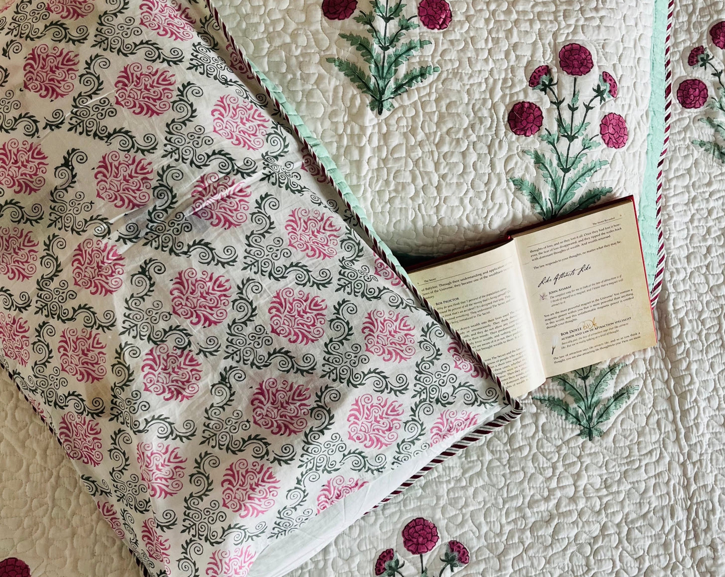 Bagh-e-noor Reversible Quilted Bedcover