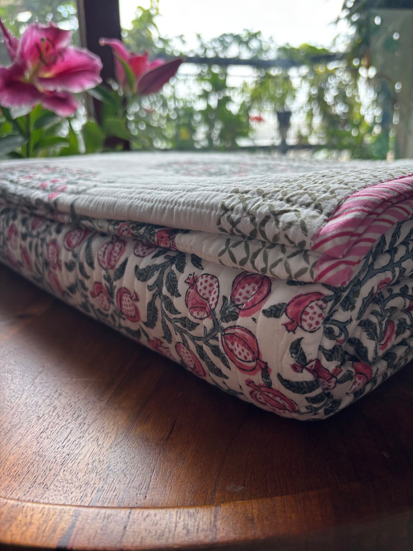 Loom & Luxe Reversible Quilted Bedcover