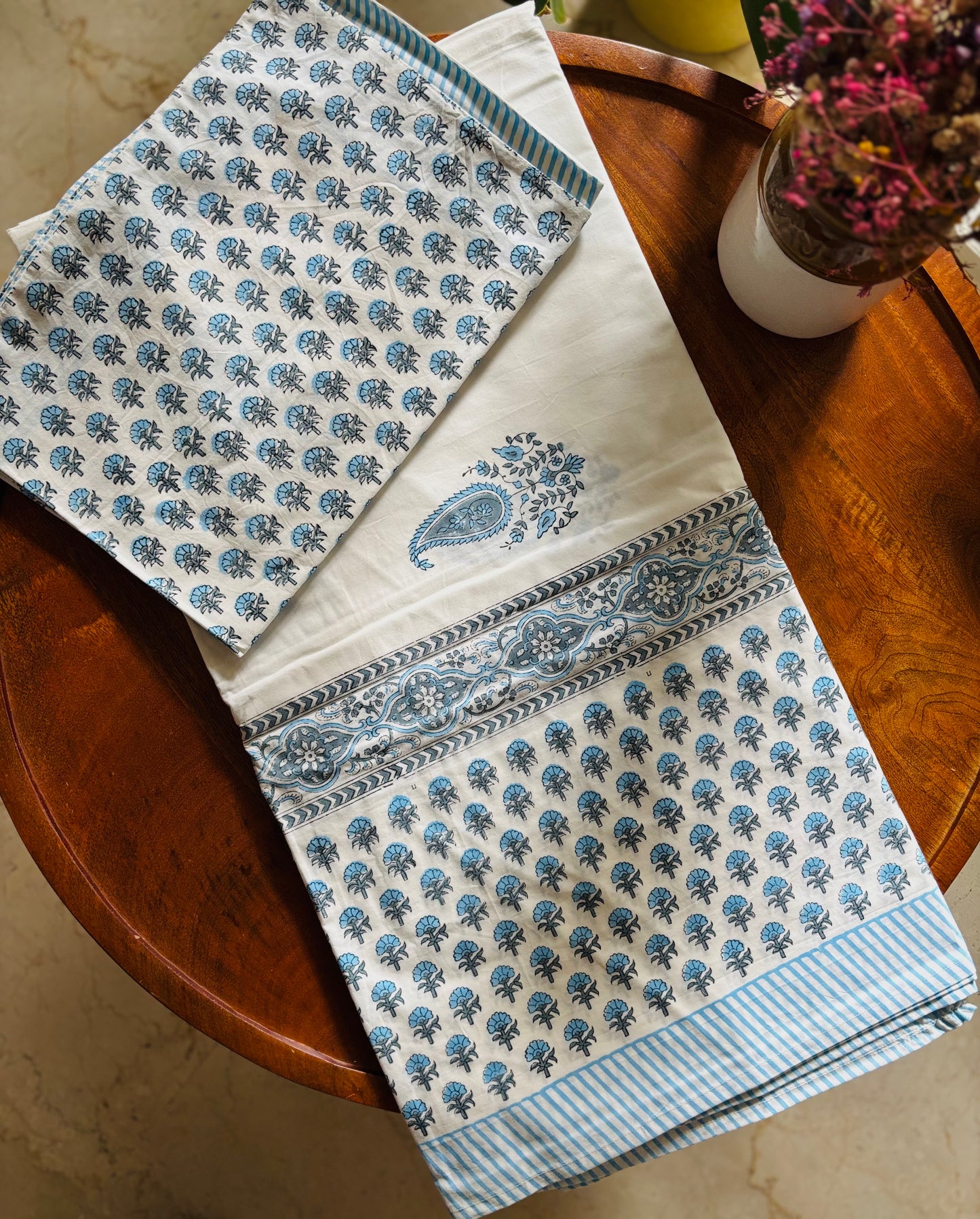 Blue Booti Bedsheet