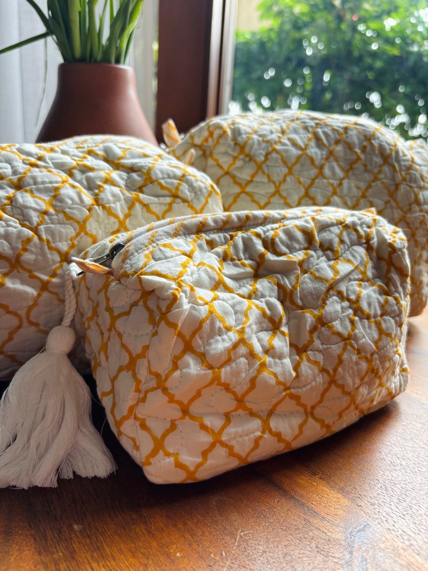 Multipurpose Pouch (set of 3) - Yellow Tales
