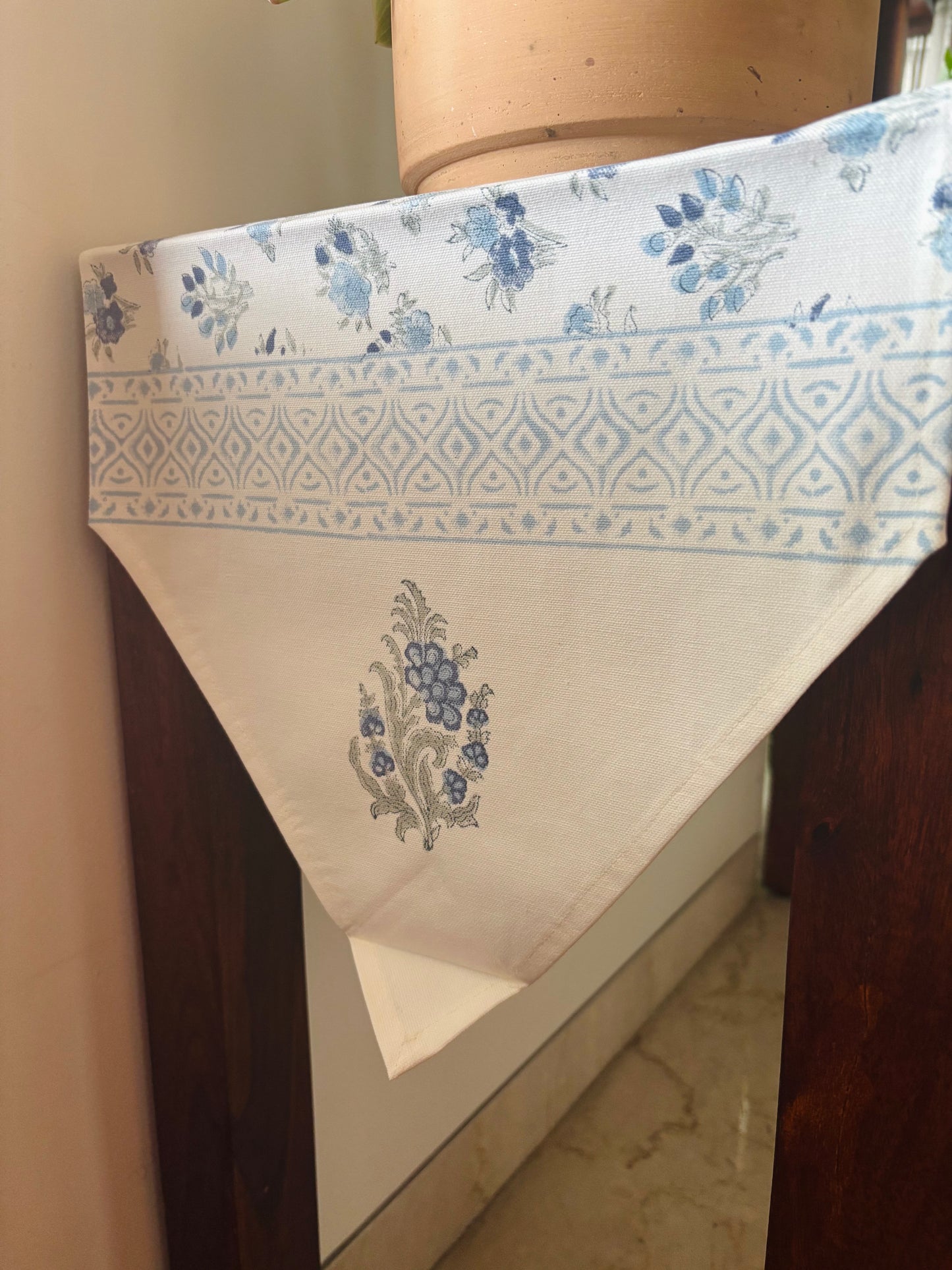 Blue floral Table Runner