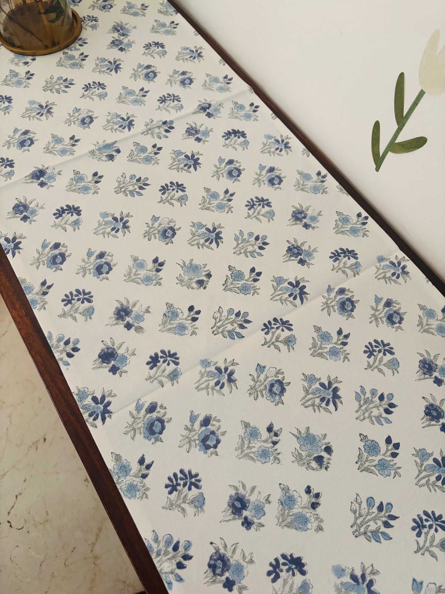 Blue floral Table Runner