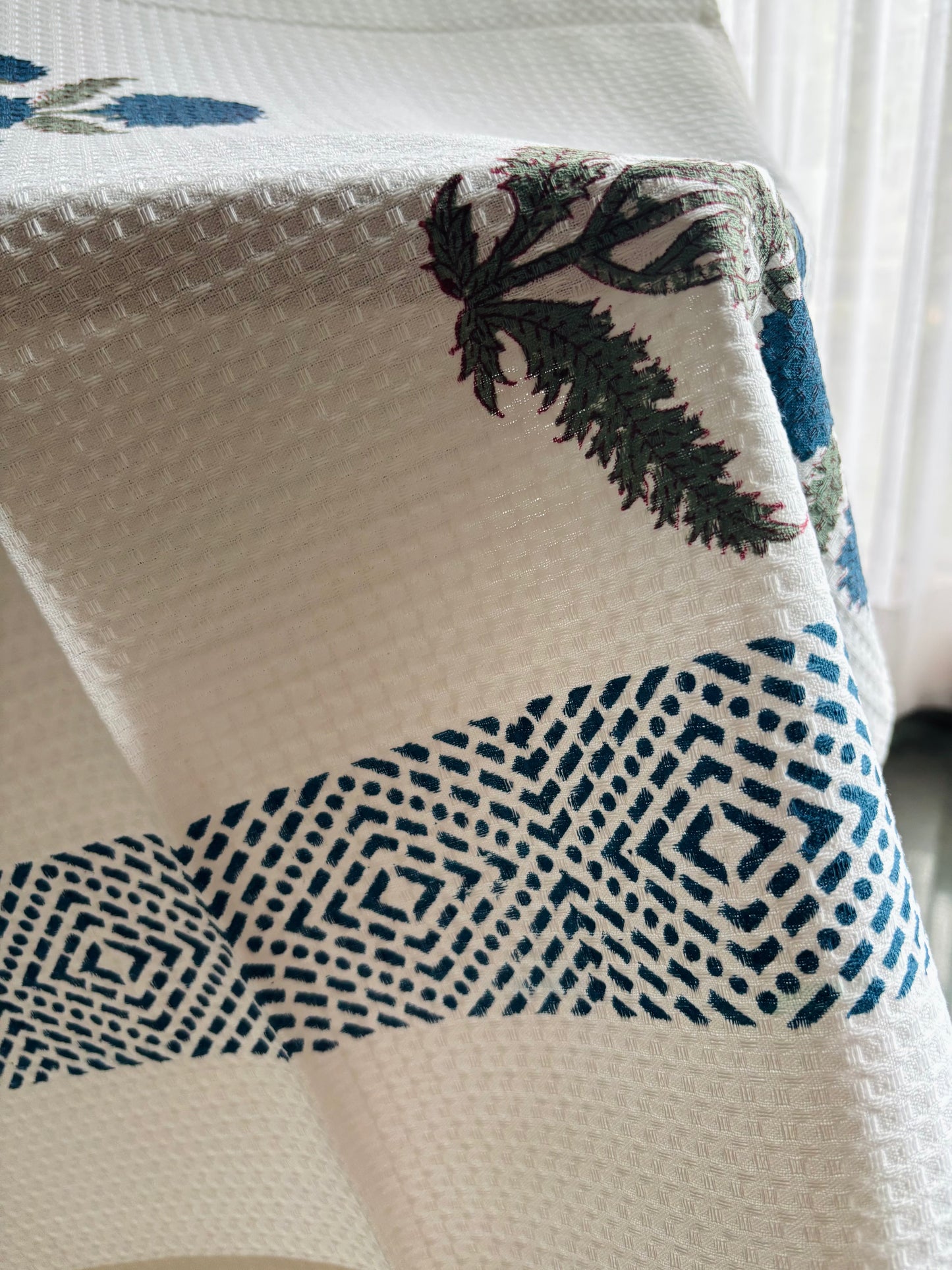 Blue poppy Bath Towel