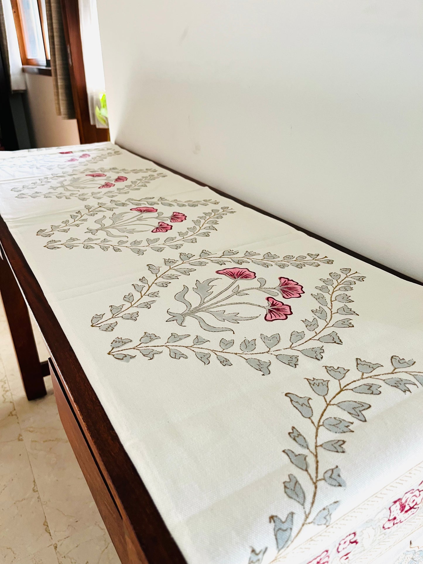 Regal Jaal Blockprint Table Runner