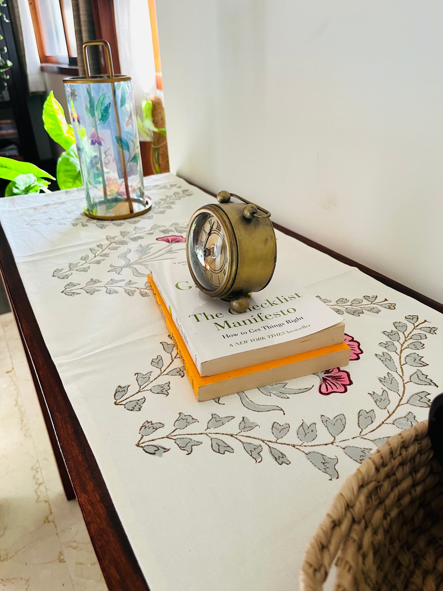 Regal Jaal Blockprint Table Runner