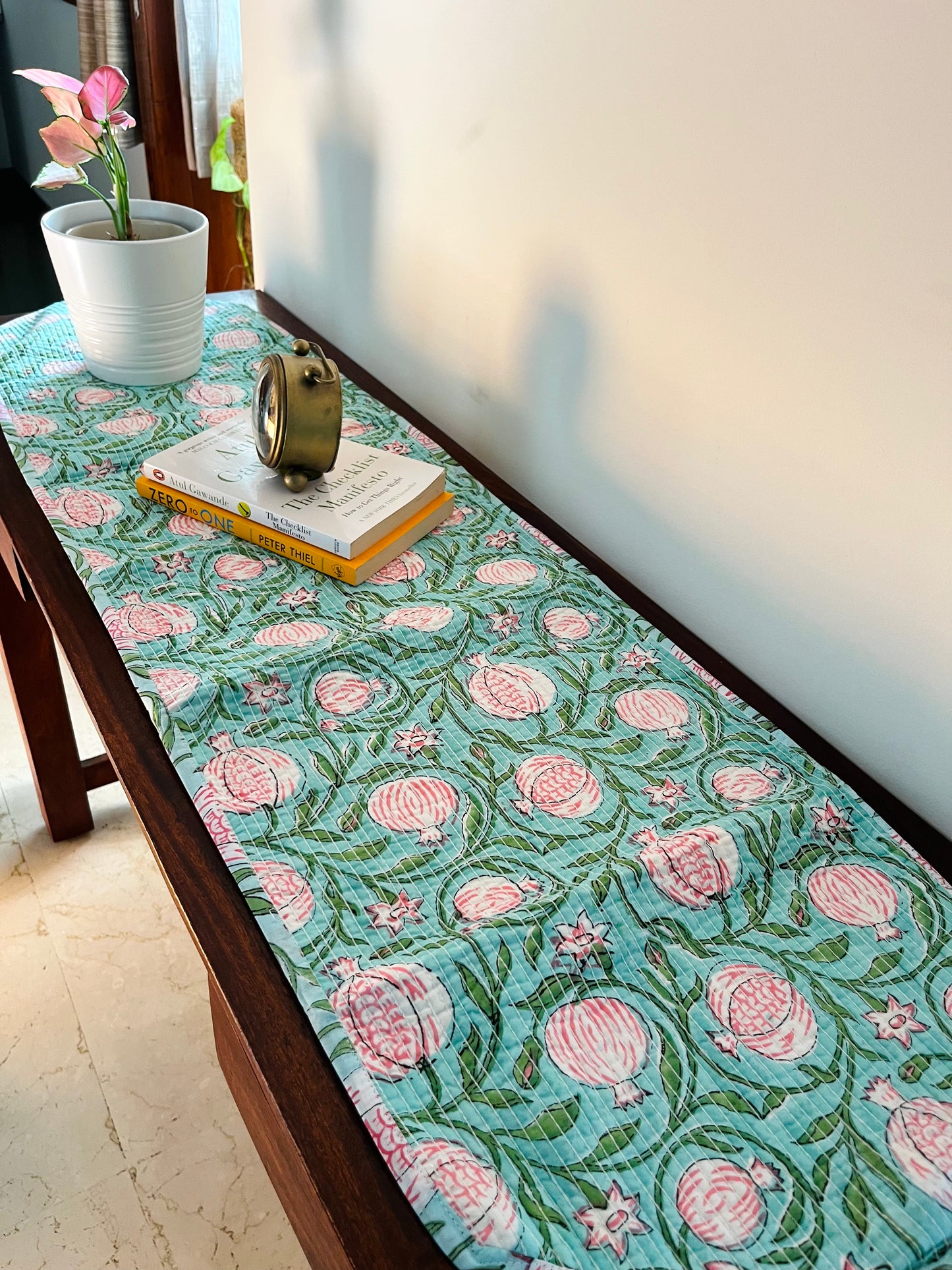 Anaar Quilted & Reversible Table Runner