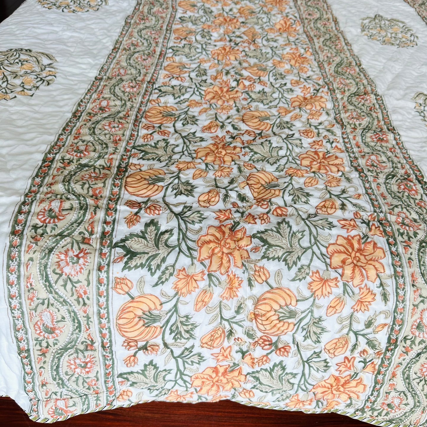 Lemon Zest Reversible Single Bed Cotton Quilt