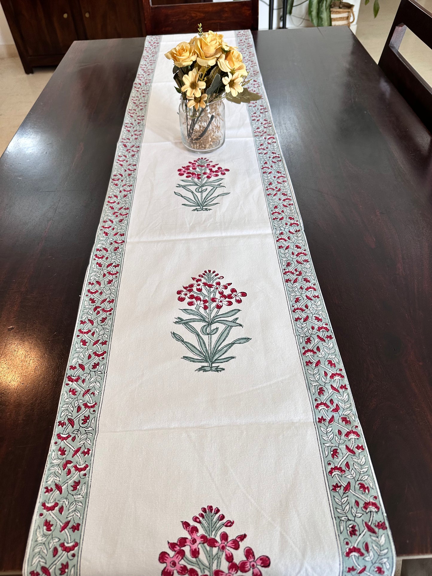 Red Amaryllis Table Runner