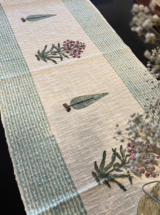 Palm Linen Table Runner