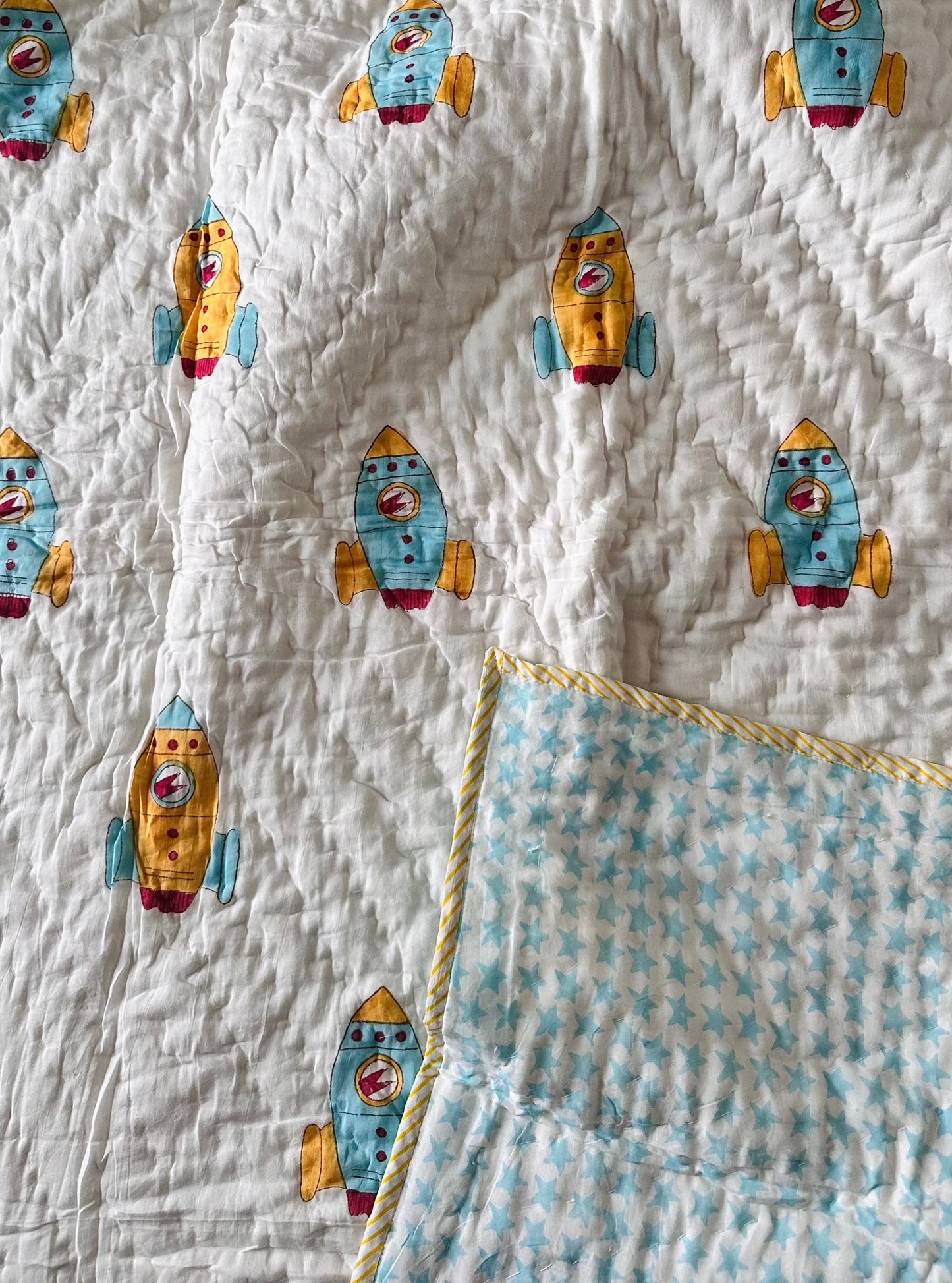 Rocket Dreams Baby Quilt