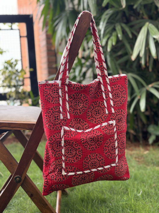 Ruby Radiance Tote Bag