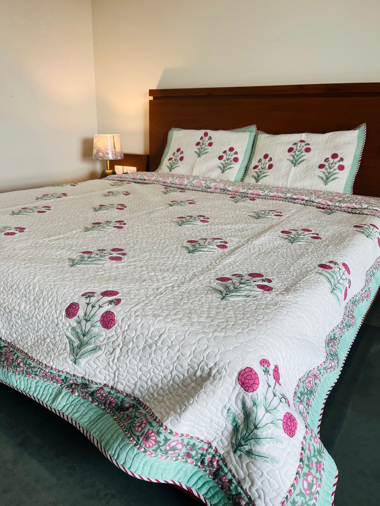 Bagh-e-noor Reversible Quilted Bedcover