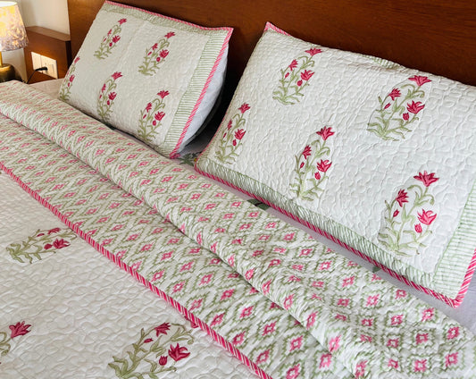 Moh Reversible Quilted Bedcover