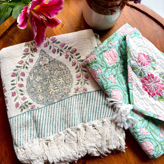 Unwrap Joy (Sofa throw & Table runner)