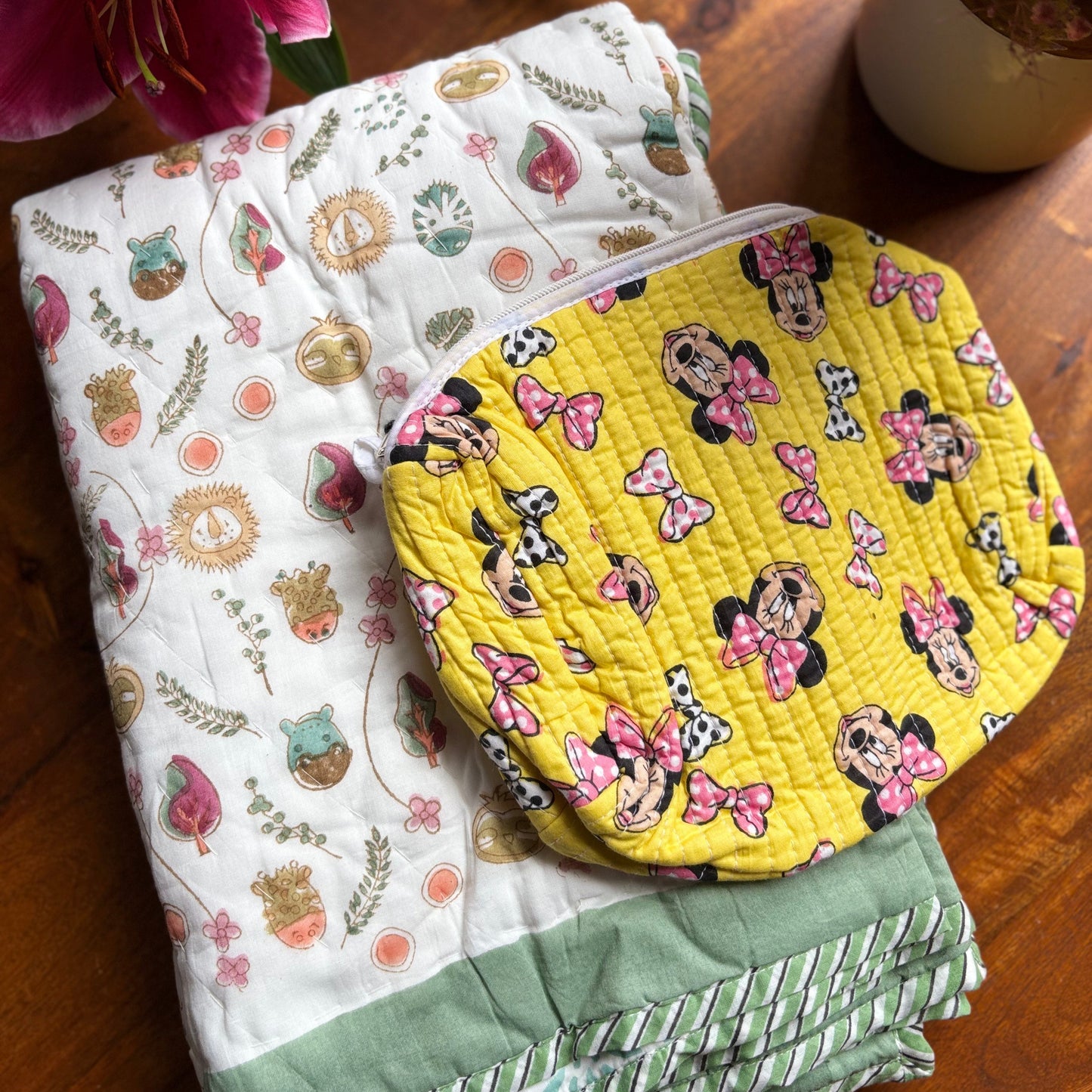 Cutie Cart - For babies (Quilt & Utility Pouch)