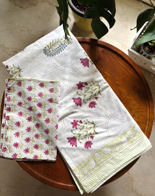 Sadabahar Floral Jaal Bedsheet