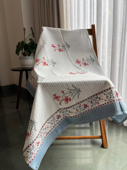 Pink Begonia Bath Towel