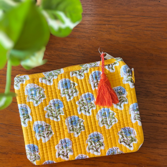 Multipurpose Flat Pouch - Sunshine yellow