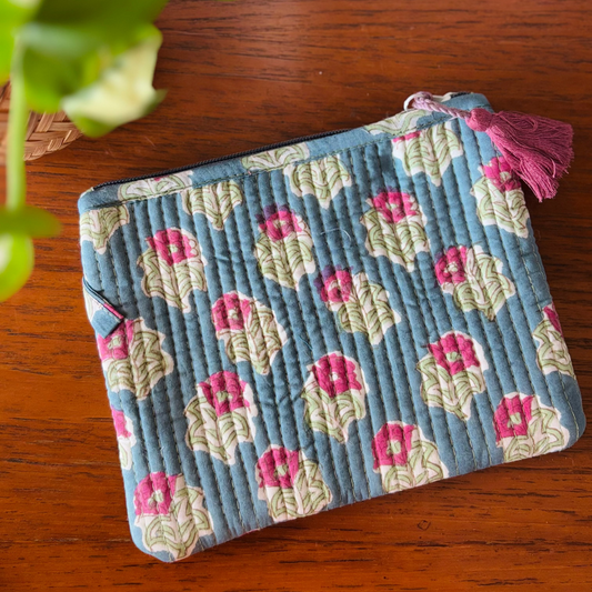 Multipurpose Flat Pouch - Blue Fuschia (Copy)