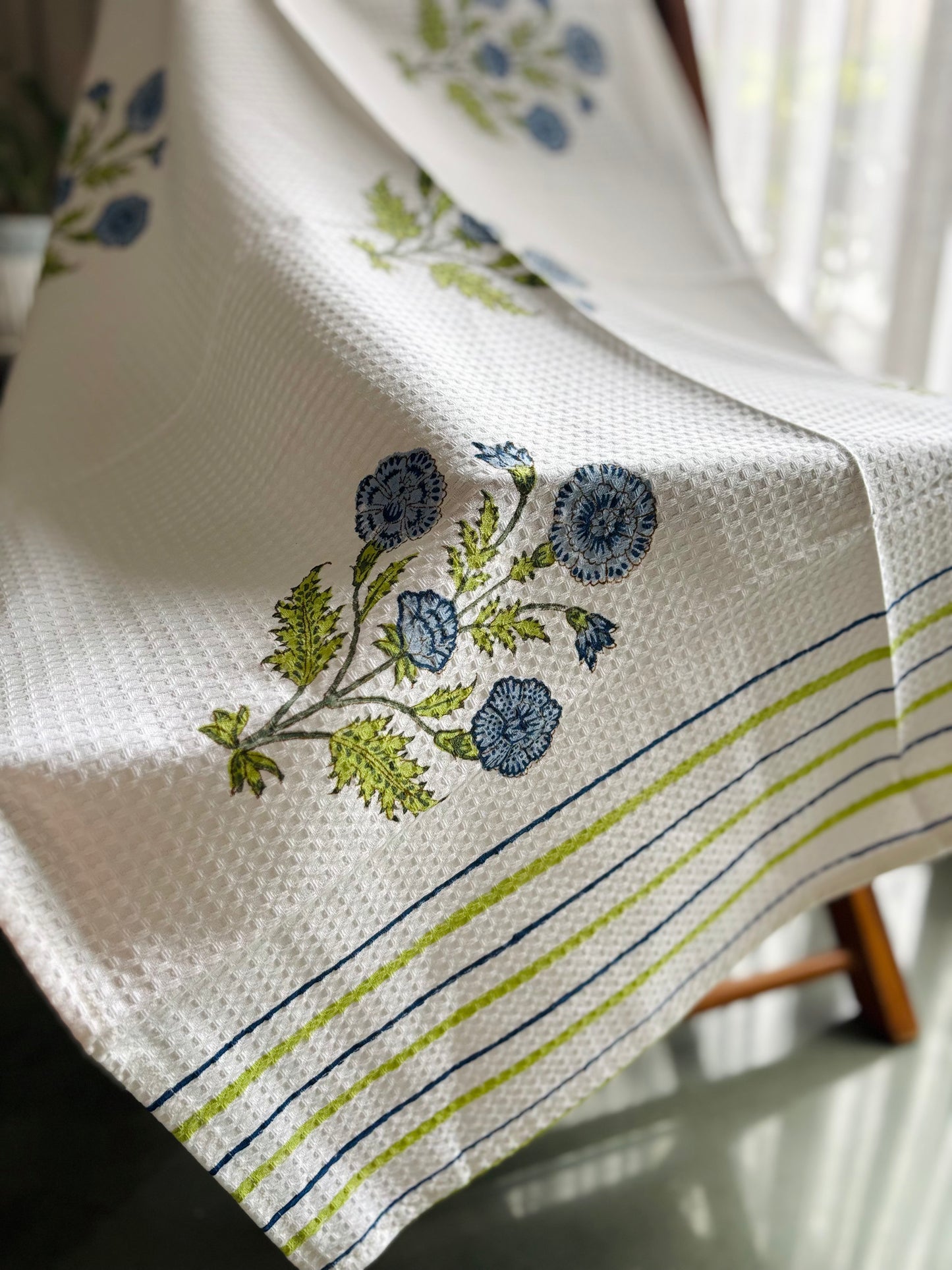 Sea Blue Floral Bath Towel (Copy)