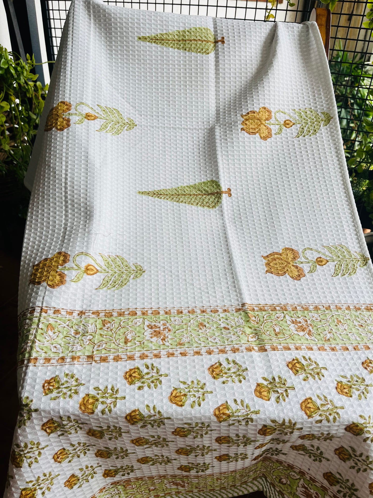 Mustard Bloom Bath Towel