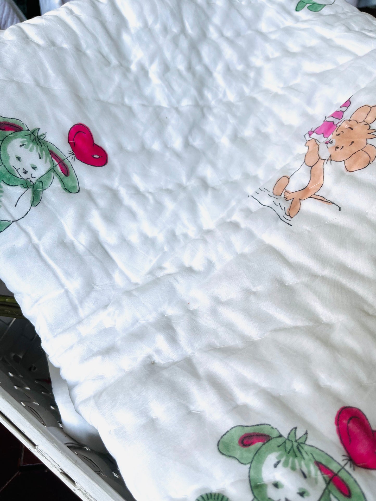 Bunny Bliss Muslin Baby Quilt