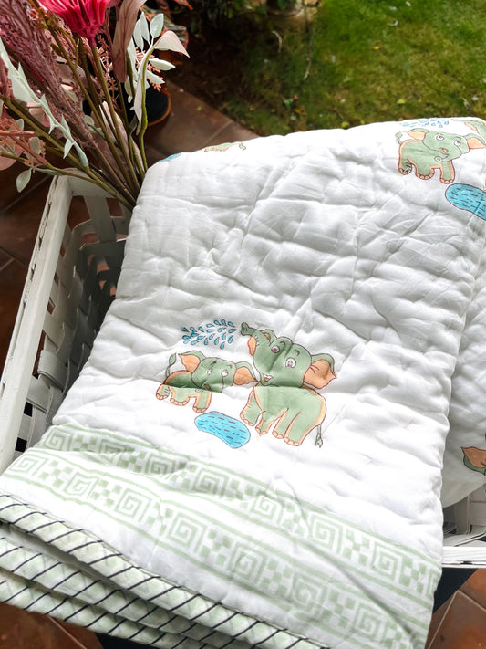 Ivory Dreams Muslin Baby Quilt