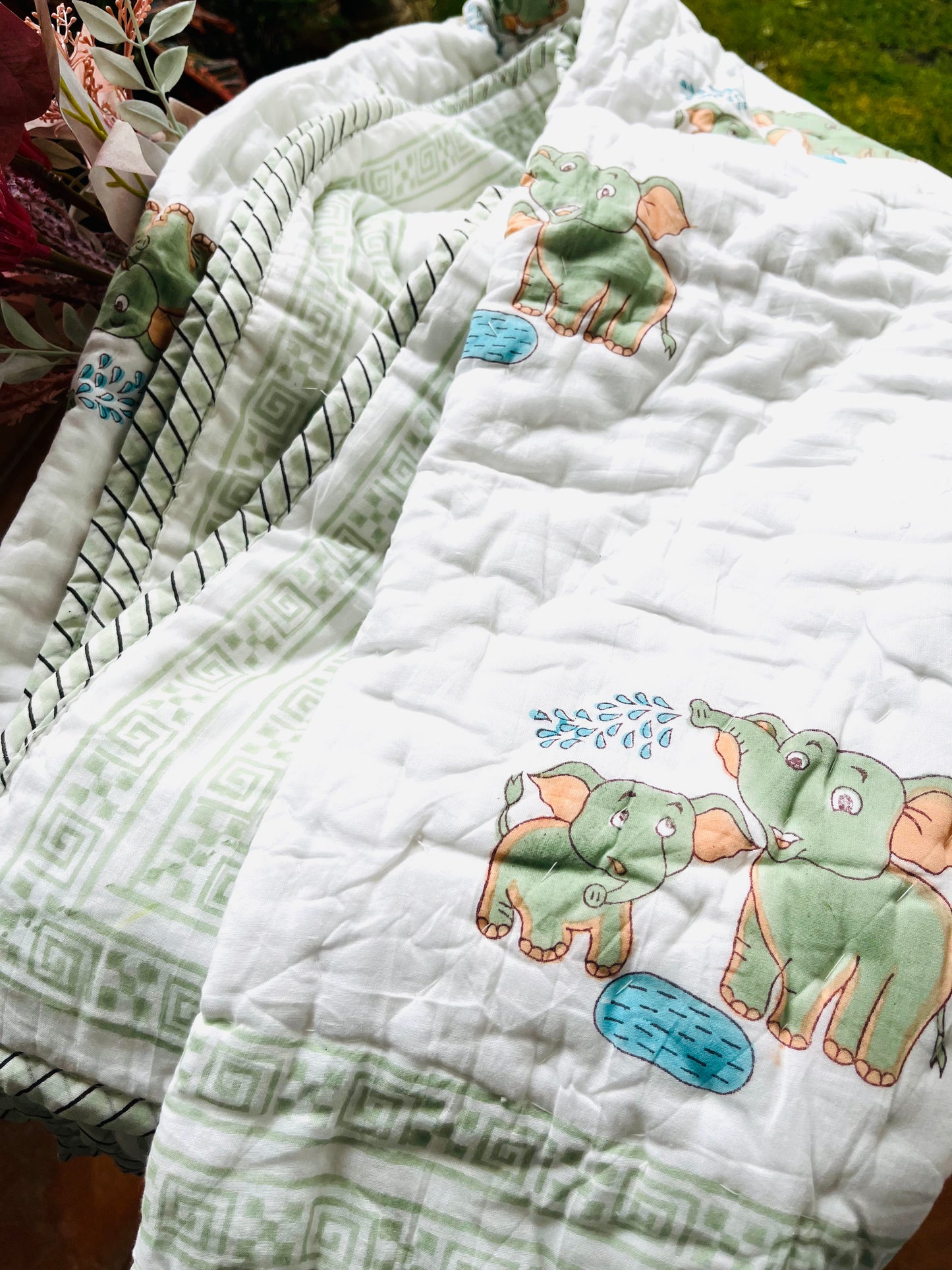 Ivory Dreams Muslin Baby Quilt