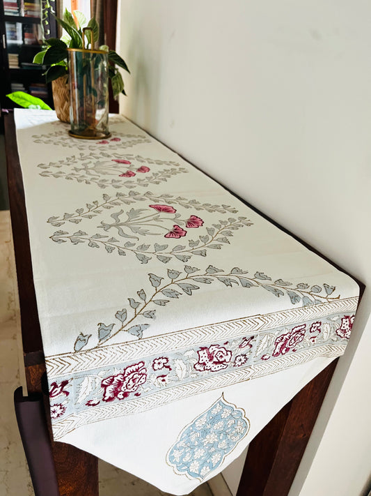 Regal Jaal Blockprint Table Runner