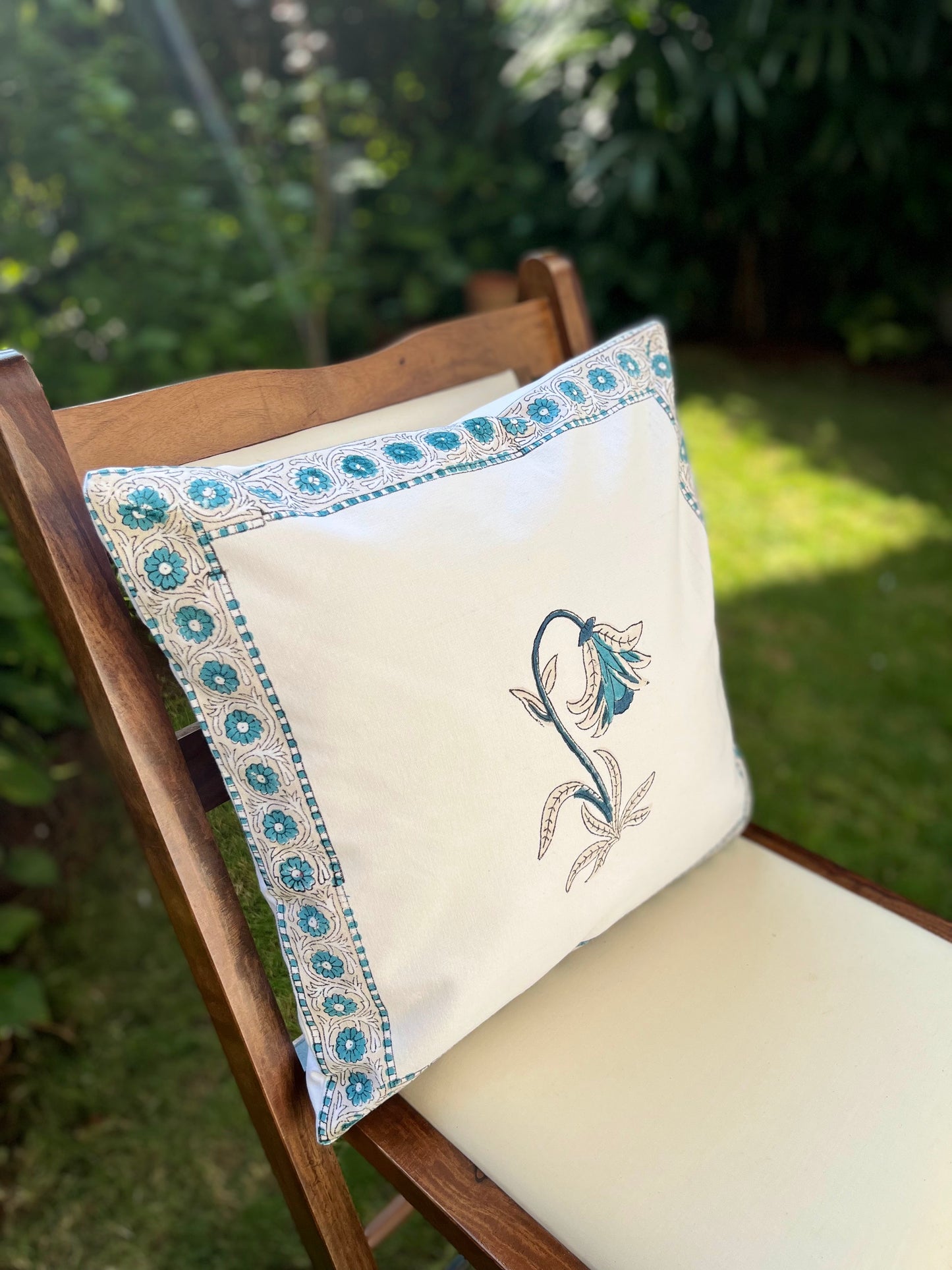 Blue Lily Cushion Cover