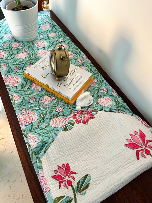 Anaar Quilted & Reversible Table Runner