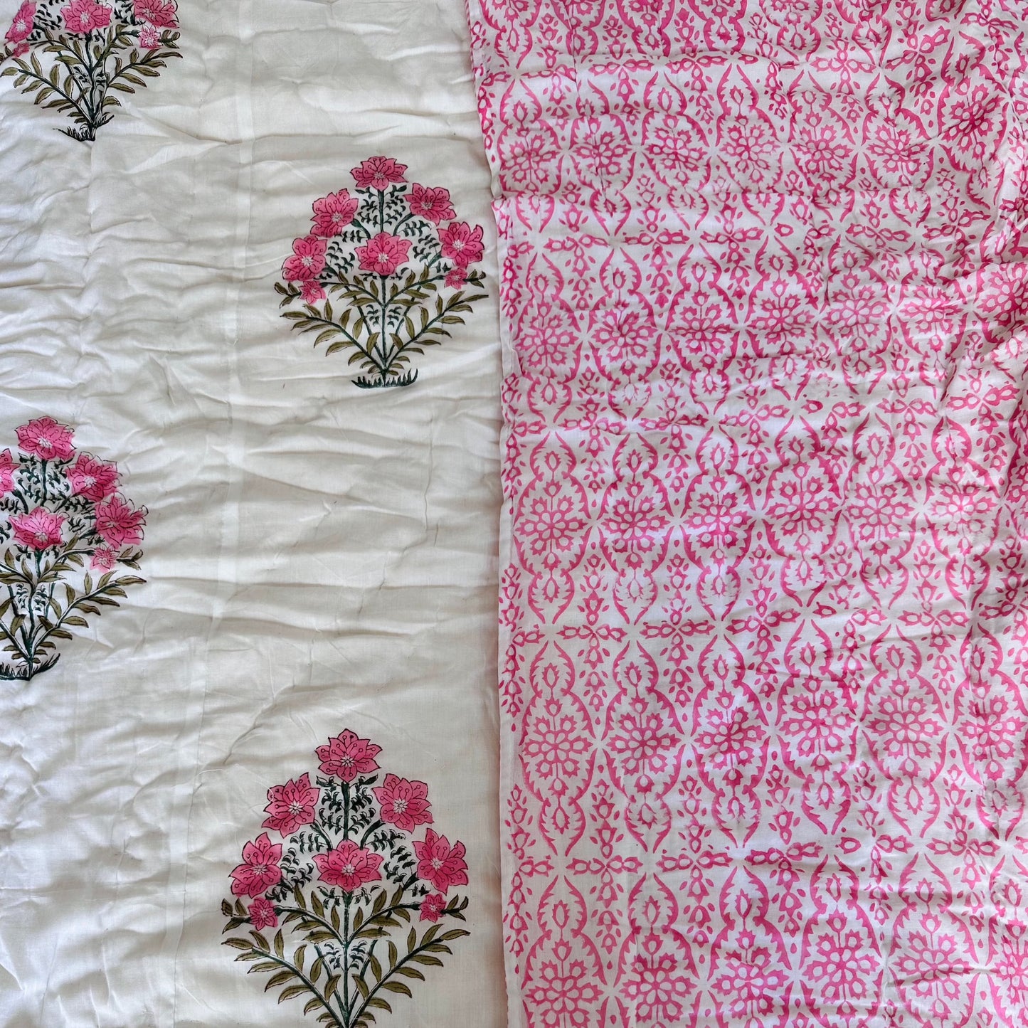 Dreamland Reversible Single Bed Cotton Quilt