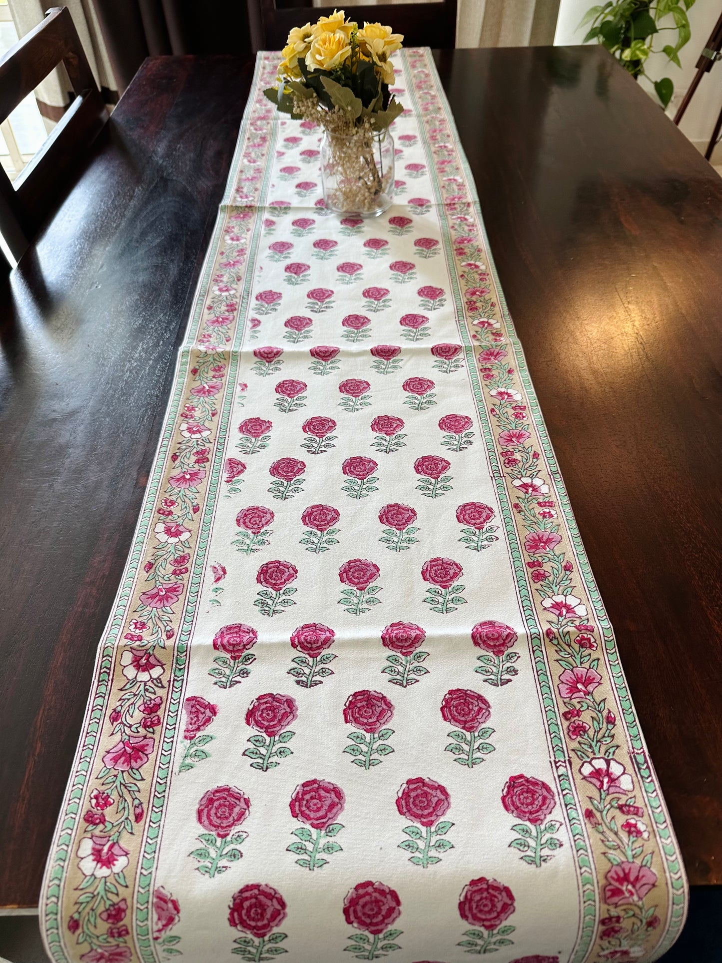 Blushing Rose Table Runner