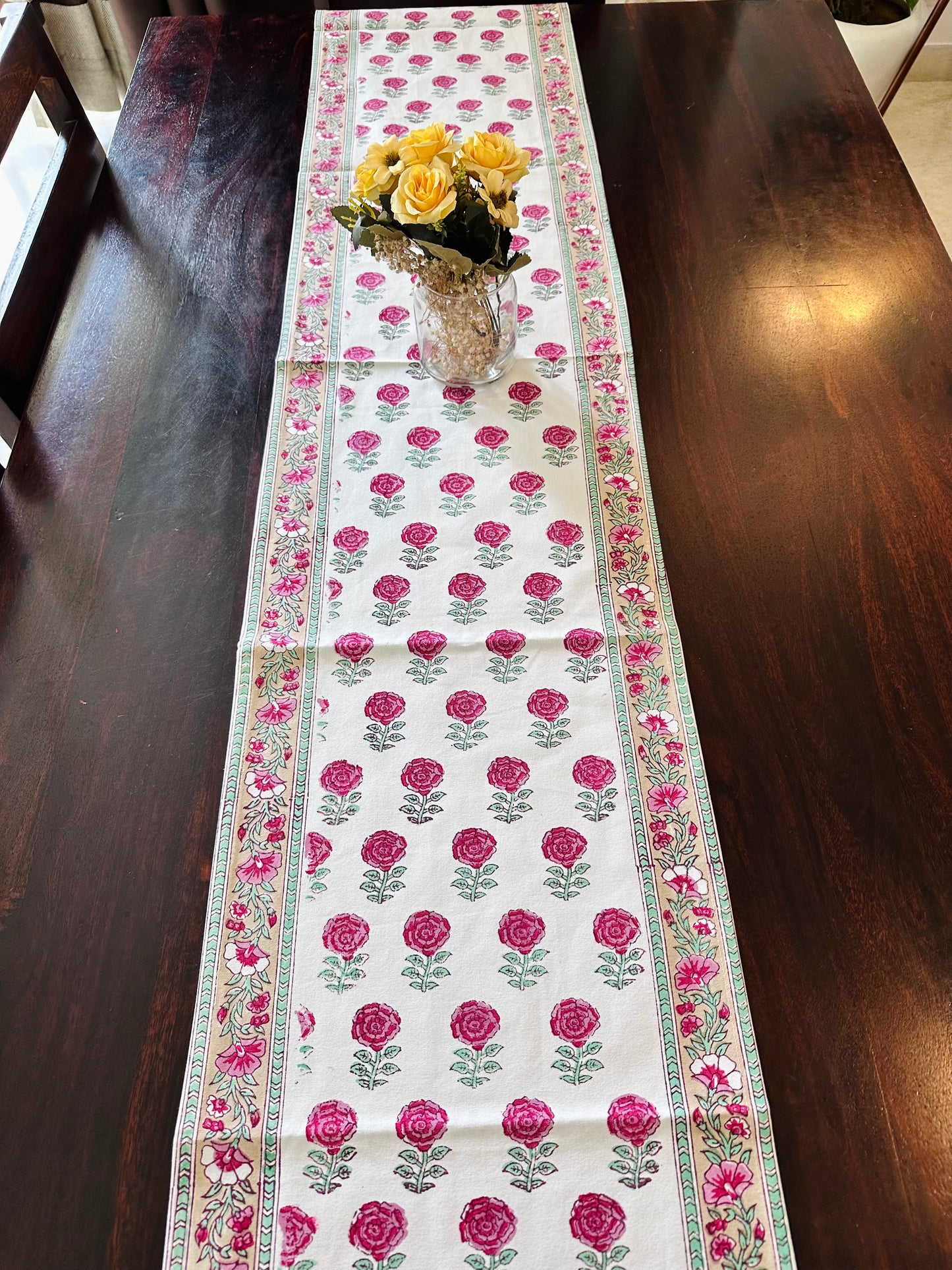 Blushing Rose Table Runner