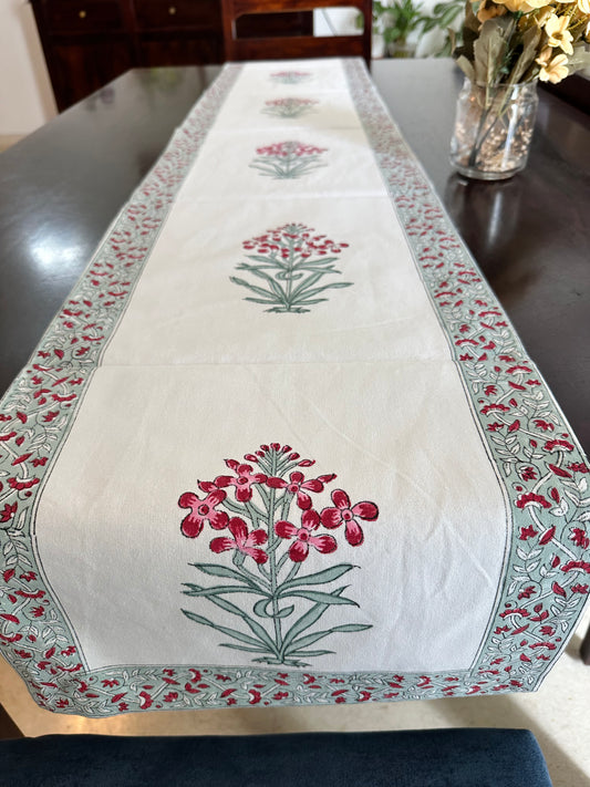 Red Amaryllis Table Runner