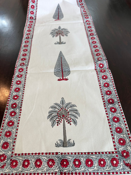 Tropical Palm Table runner