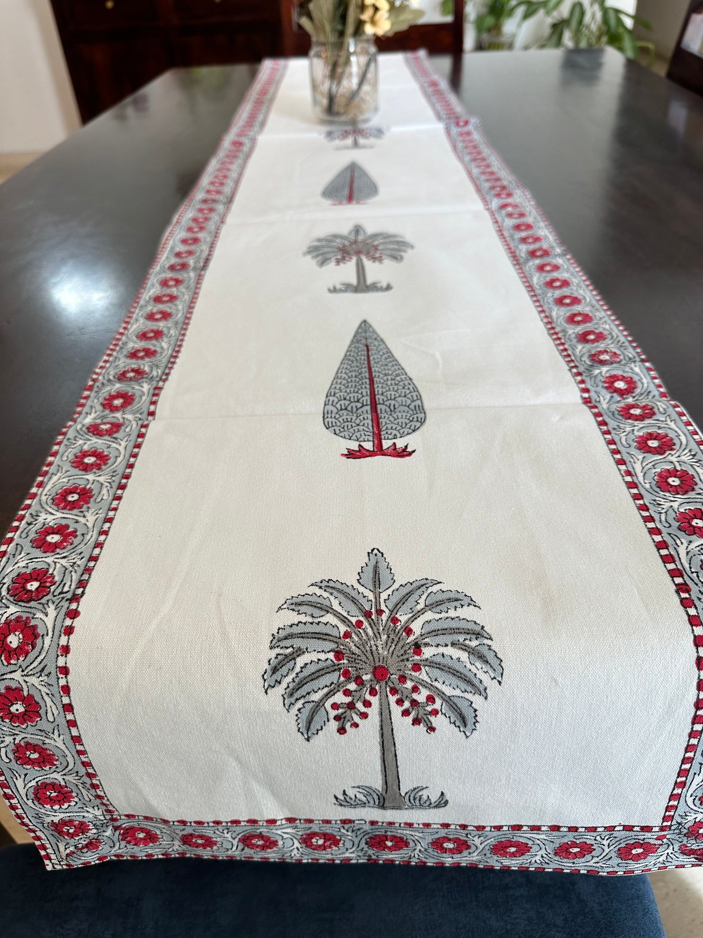 Tropical Palm Table runner