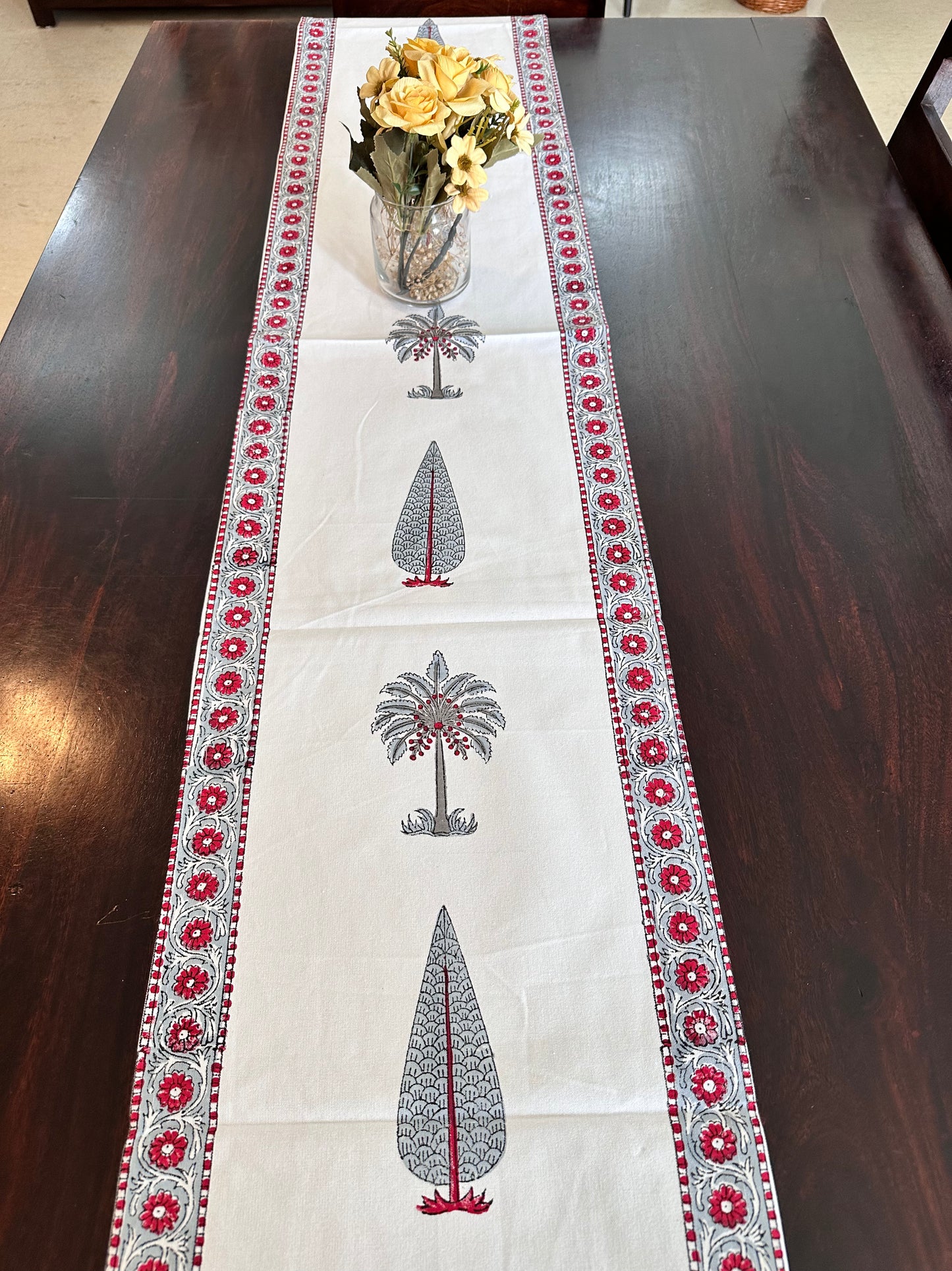 Tropical Palm Table runner