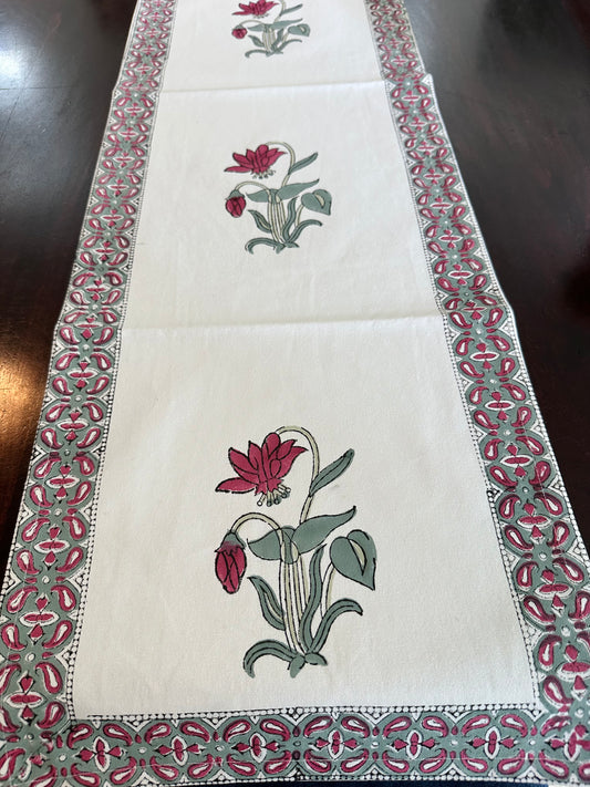 Gulab Bagh Table Runner