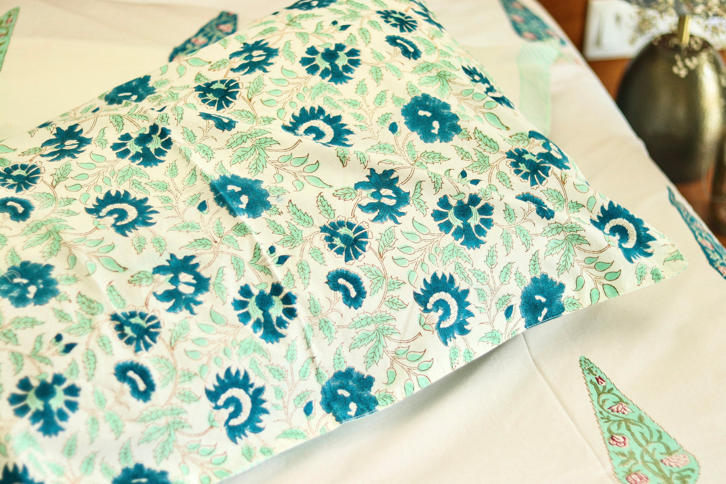 Peacock Blue Green Cypress Bedsheet