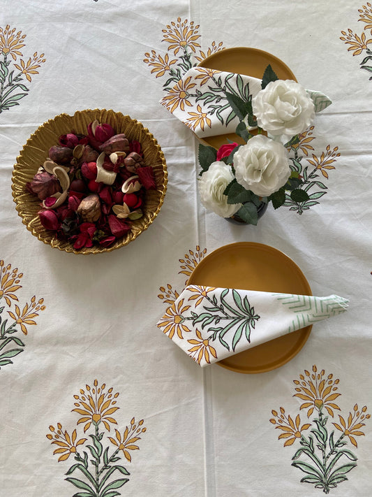 Bagh-e-bahaar Table Cover with Napkins set