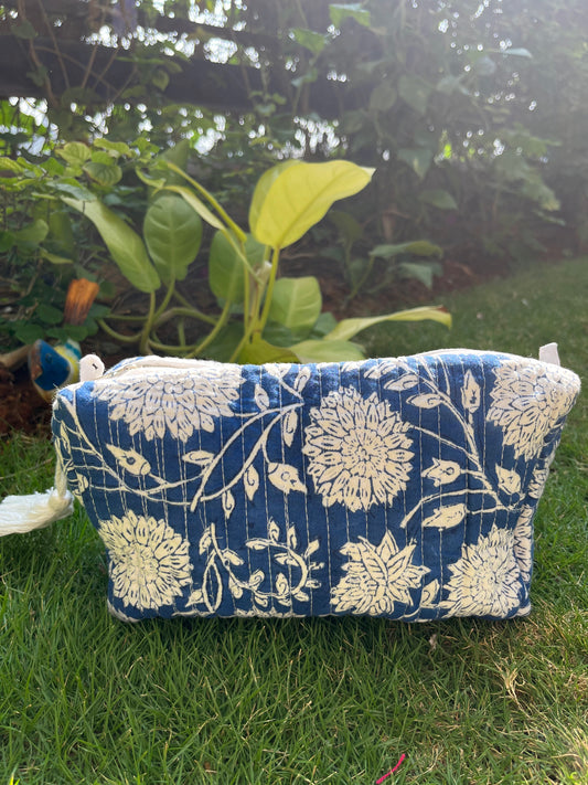 Multipurpose Pouch - Blue Floral