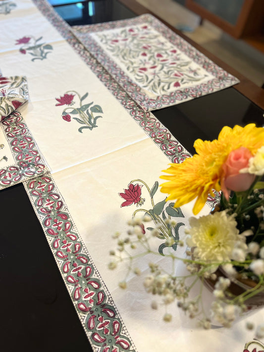 Gulbagh Table Runner Set