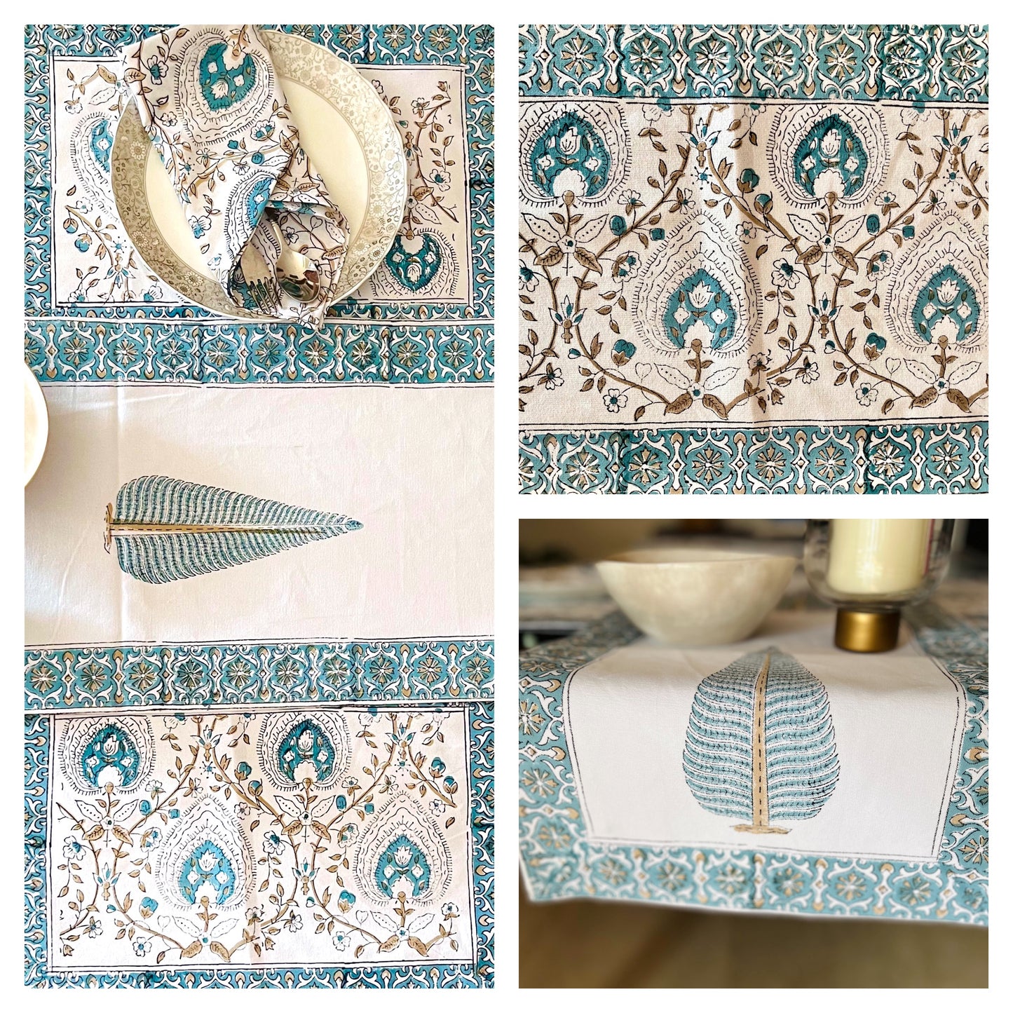 Mughal Table Runner Set